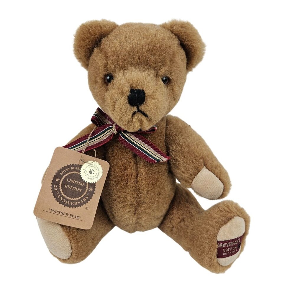Boyds Bears Plush Matthew 20th Anniversary Limited Edition Australian Wool